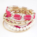 2015 Moda India Hollow Multilayer pulsera de perlas de gran calidad